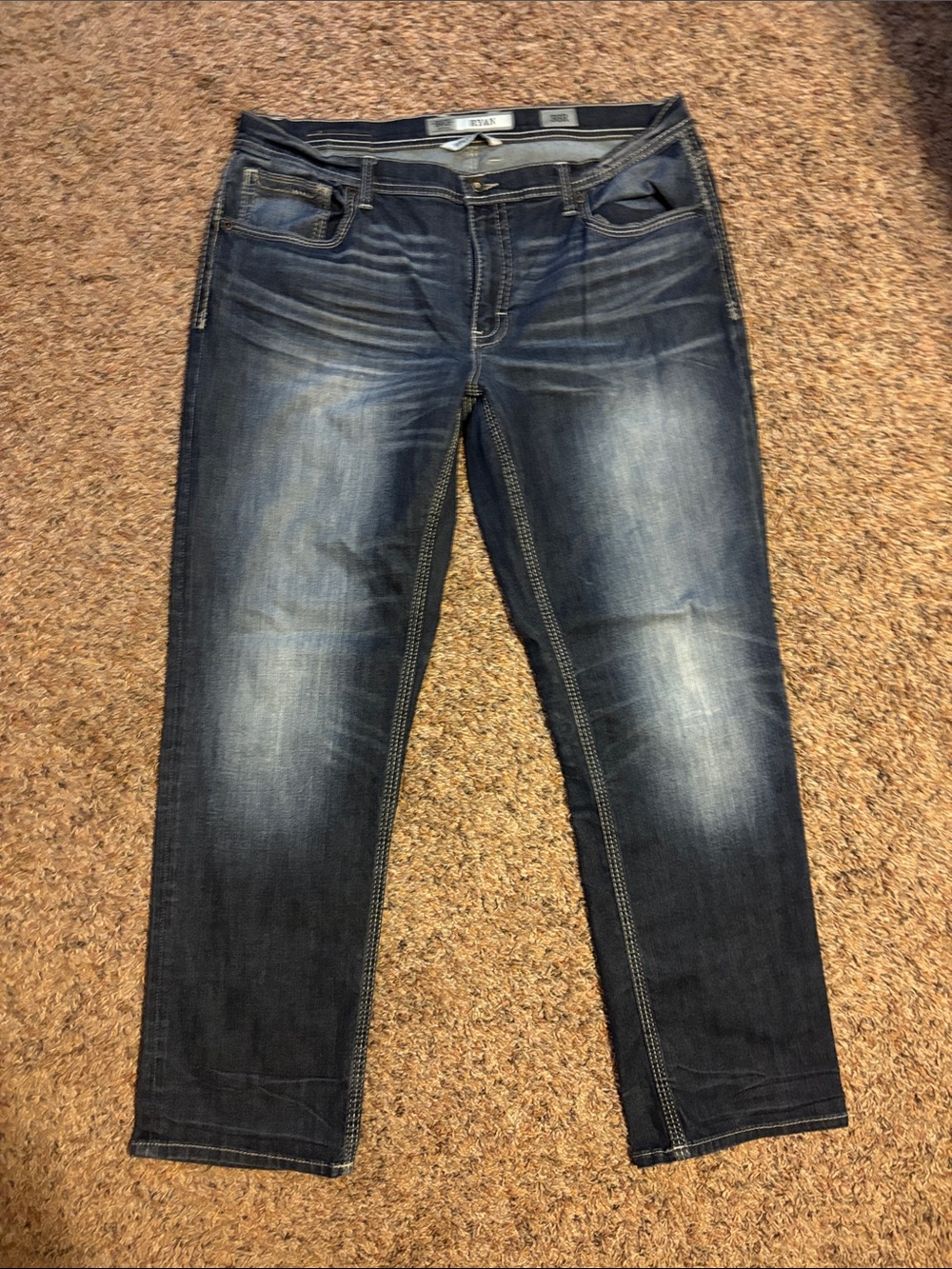 BKE Men’s Ryan Jeans - Dark Blue Wash